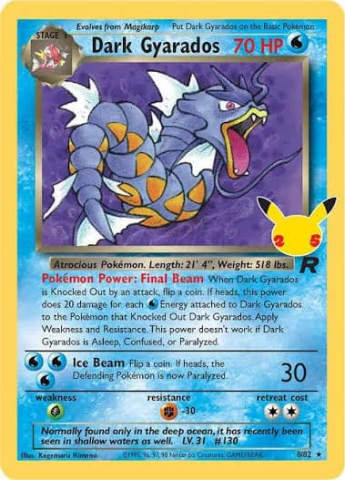 Dark Gyarados - Celebrations — 8/82