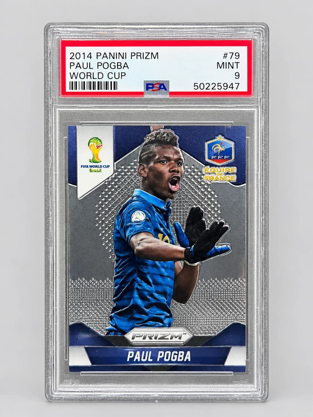 Paul Pogba — Panini Prizm World Cup 2014 — PSA 9 — 79