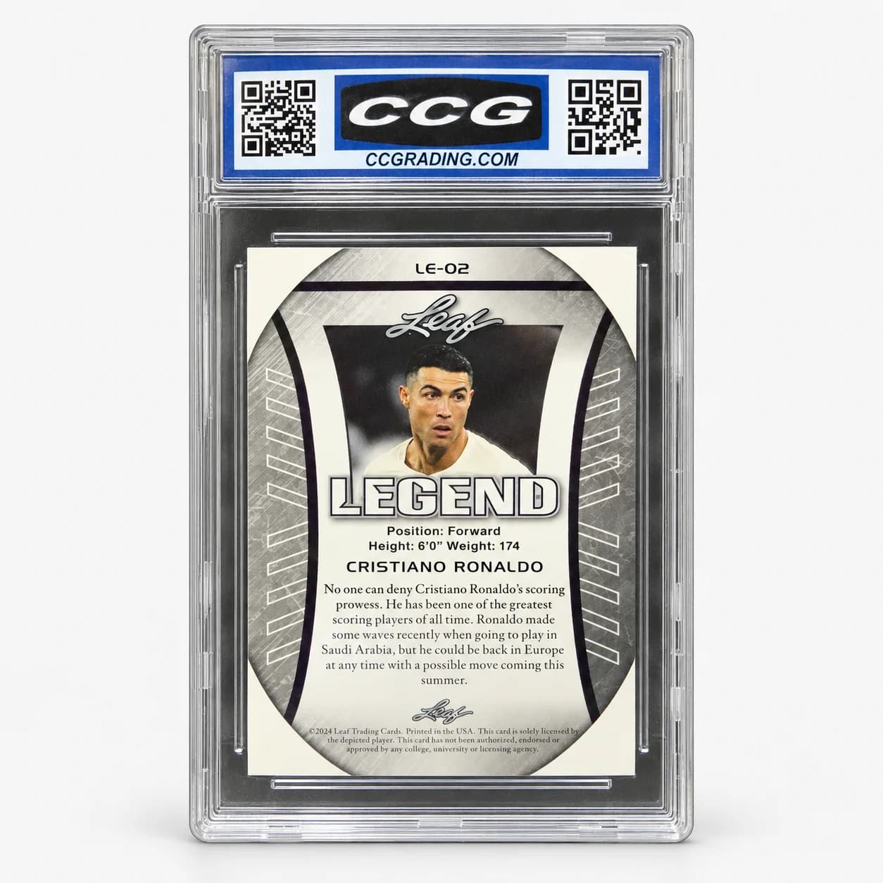 Cristiano Ronaldo — Exclusive Flag Edition — CCG 10 — LE-02 (imagen 2)